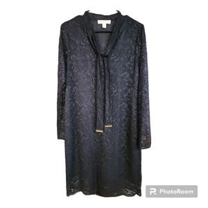 Michael Kors Navy Long Sleeve Dress